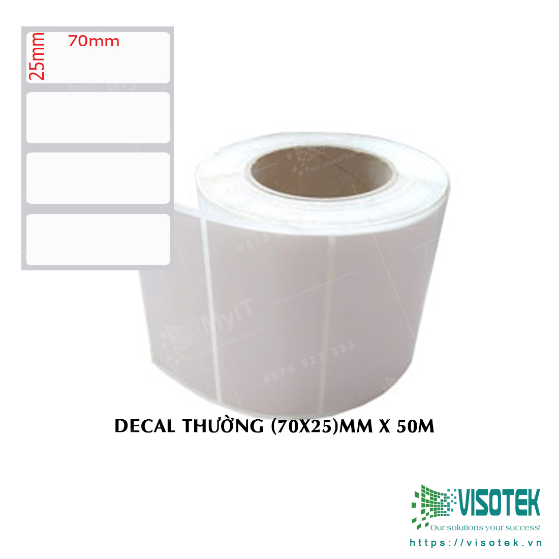 Decal thường (70×25)mm x 50m